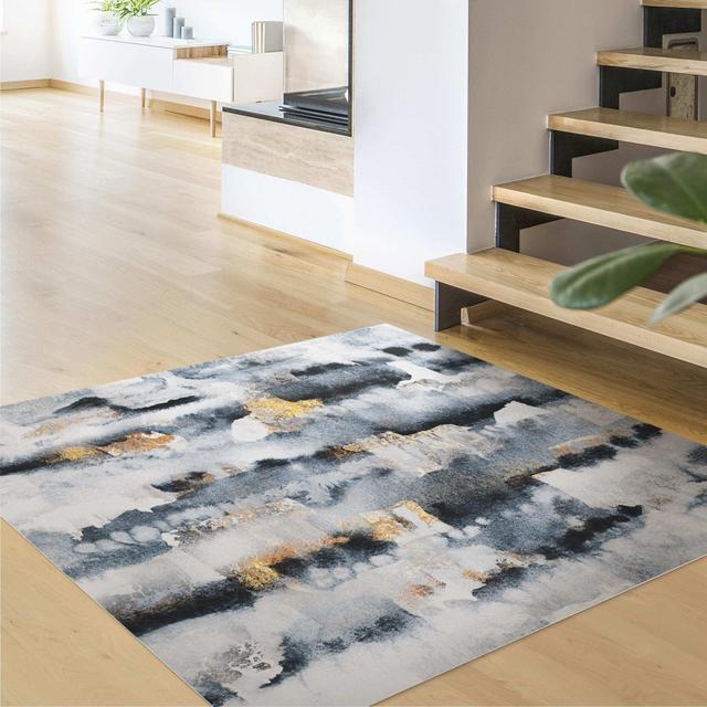 Minarik Grey Area Rug Canora Grey Rug Size: Square 60cm on Productcaster.