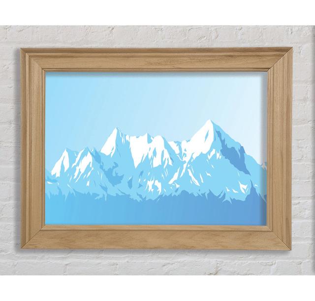 The Blue Mountain Snow - Single Picture Frame Art Prints Bright Star Size: 29.7cm H x 42cm W x 8cm D on Productcaster.