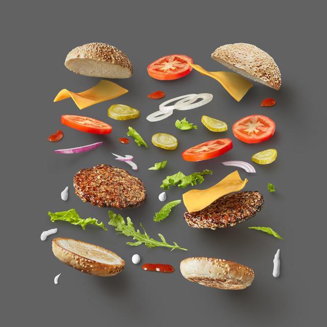 Burger Ingredients by Artjazz - Wrapped Canvas Graphic Art 17 Stories Size: 30cm H x 30cm W on Productcaster.