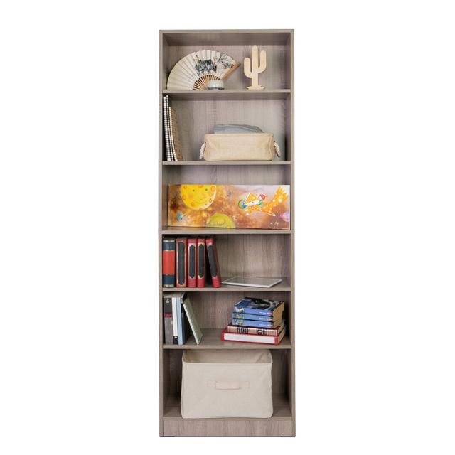 Troche Bookcase 17 Stories Colour: Grey Oak on Productcaster.