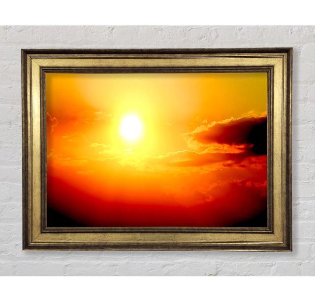 Atemberaubender Sonnenuntergang Sonne über dem Meer - Einzelne Bilderrahmen Kunstdrucke Bright Star Größe: 100cm H x 141,4cm B x 8cm T on Productcaster.