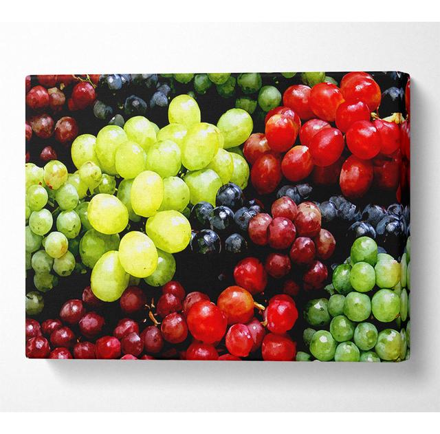 Nothing But Grapes - Wrapped Canvas Art Prints ClassicLiving Size: 66cm H x 106.6cm W x 10cm D on Productcaster.