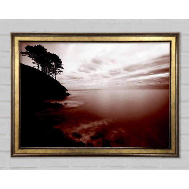 Chocolate Ocean Tree Tops Framed Print Highland Dunes Size: 84.1cm H x 118.9cm W x 1.5cm D on Productcaster.