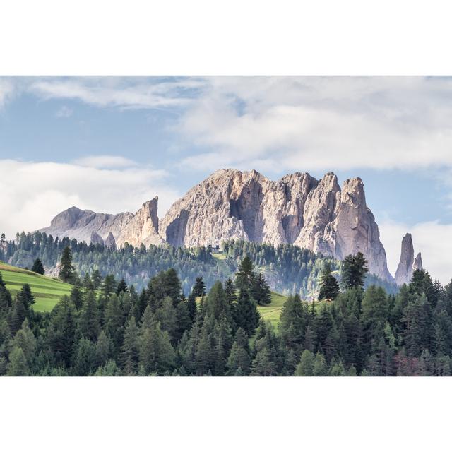 Panoramic view of catinaccio mountains in italy Alpen Home Size: 81cm H x 122cm W on Productcaster.