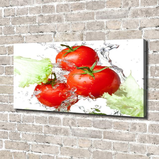 Tomaten und Salat - Ungerahmte Kunstdrucke auf Leinwand Ebern Designs on Productcaster.