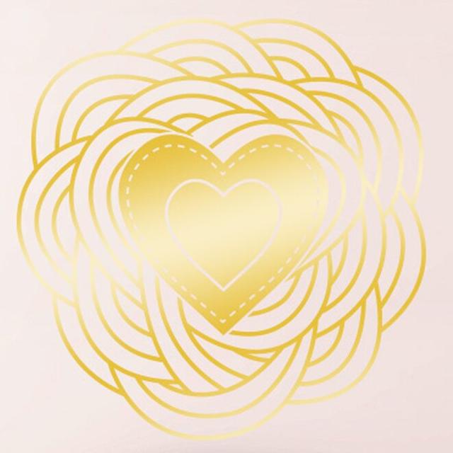 Spiral Heart Wall Sticker 17 Stories Colour: Shiny Gold on Productcaster.