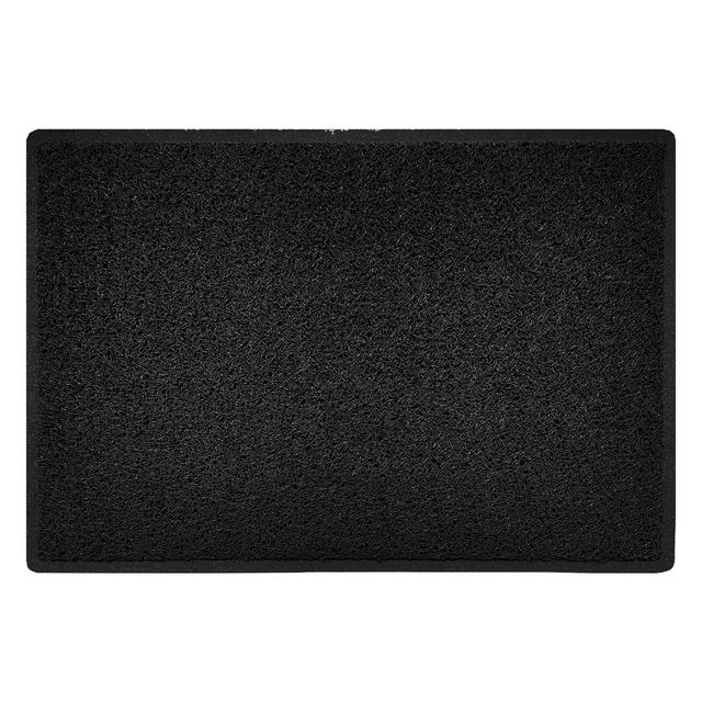 Non-slip Indoor / Outdoor Doormat NICOMAN Colour: Black, Mat Size: 60cm W x 90cm L on Productcaster.