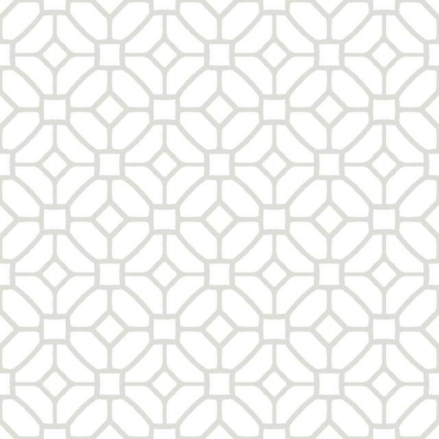 Lattice 30.48 x 30.48 cm Vinyl Tile in White/Grey Symple Stuff on Productcaster.