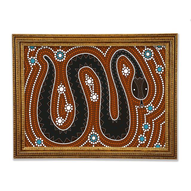 Aboriginal Pattern 6 - Print Bloomsbury Market Size: 59.7" H x 84.1" W x 3" D on Productcaster.