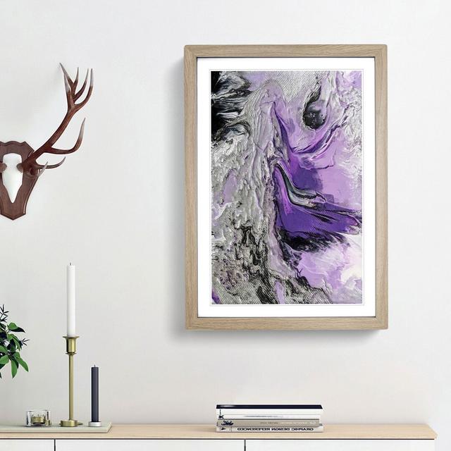 For an Angel in Abstract - Picture Frame Graphic Art Print East Urban Home Frame Option: Oak Framed, Size: 87cm H x 62cm W x 2cm D on Productcaster.