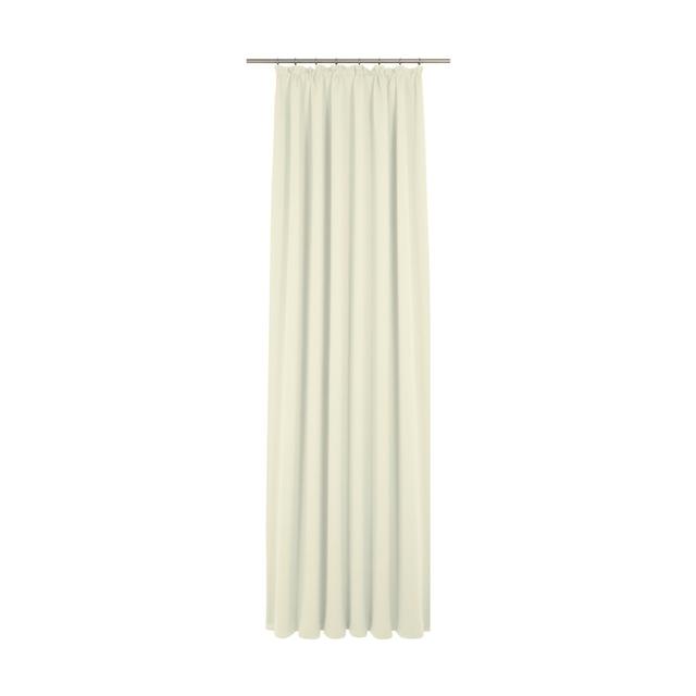 Kyrstan Pencil Pleat Room Darkening Thermal Single Curtain Ebern Designs Size: 132 W x 175 D cm, Colour: White on Productcaster.