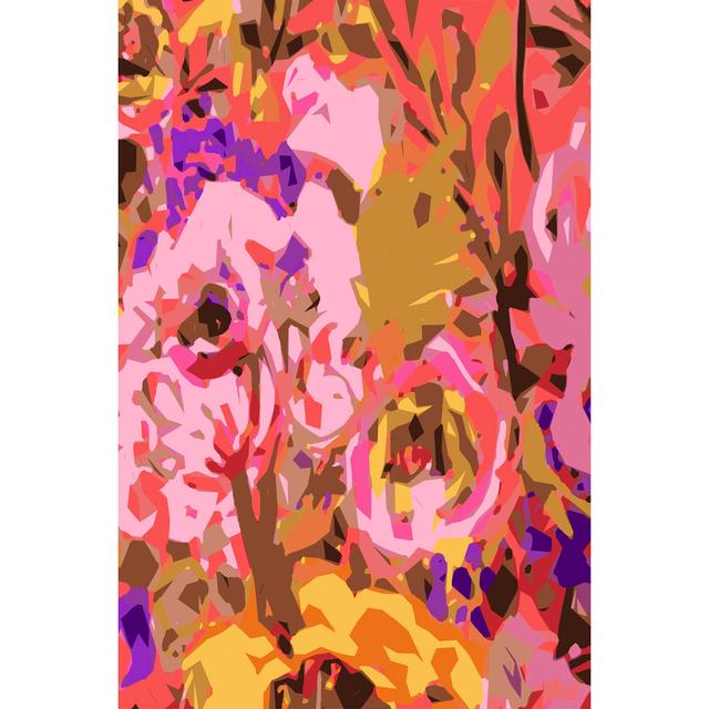 Warm Abstract Floral II by Karen Fields - Wrapped Canvas Graphic Art Metro Lane Size: 122cm H x 81cm W on Productcaster.