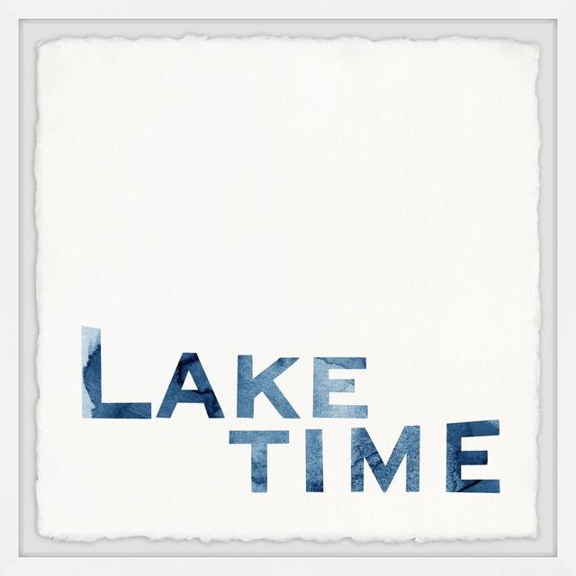 'Lake Time' - Picture Frame Painting Print on Paper 17 Stories Size: 81cm H x 81cm W x 3.81cm D on Productcaster.