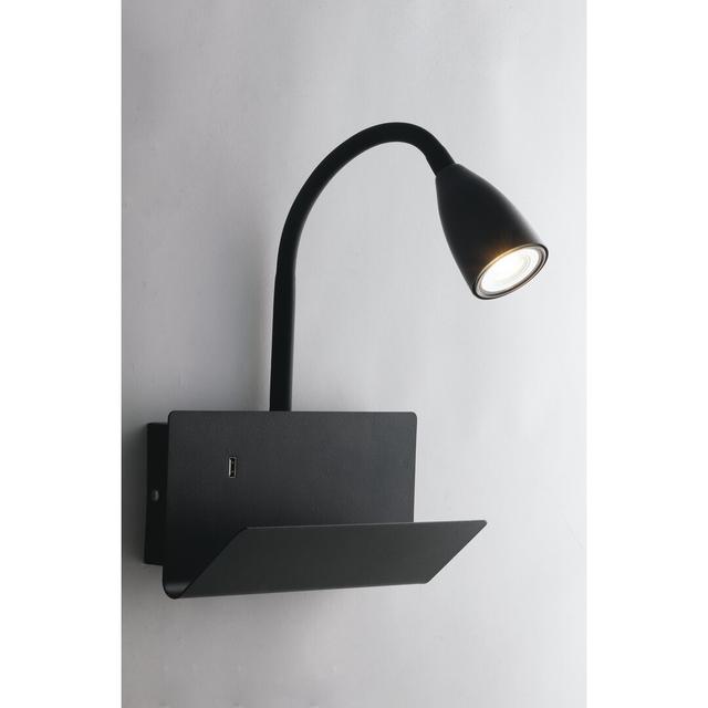 Bivens 1 - Light LED Flush Mounted Sconce Brayden Studio Fixture Finish: Black on Productcaster.