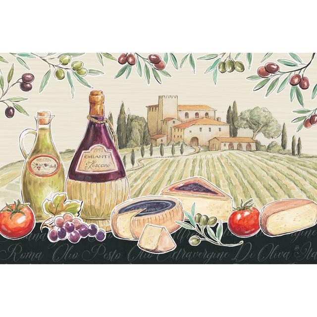 Tuscan Flavor I by Daphne Brissonnet - Wrapped Canvas Painting Rosalind Wheeler Size: 61cm H x 91cm W on Productcaster.