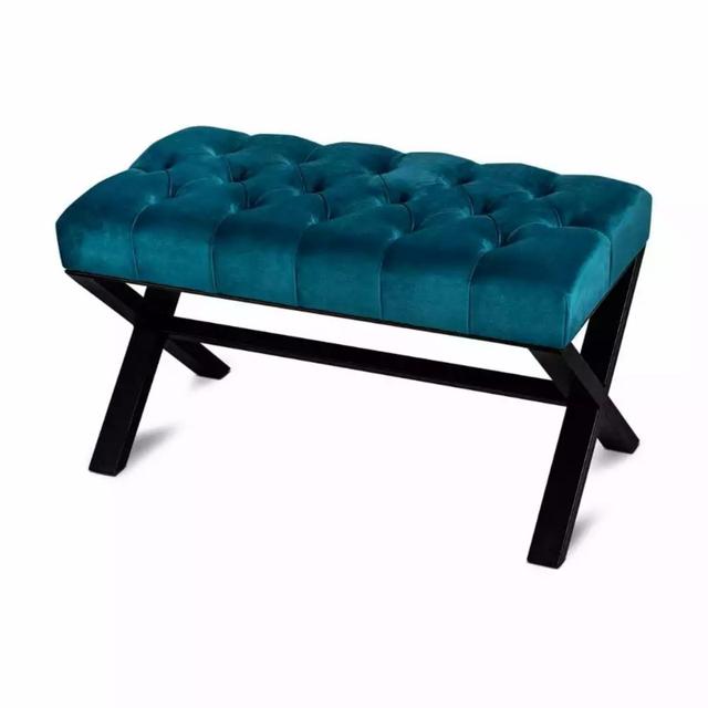 Reiffton Upholstered Bench Fairmont Park Size: H50 x W45 x D40cm, Upholstery: Sea Green on Productcaster.