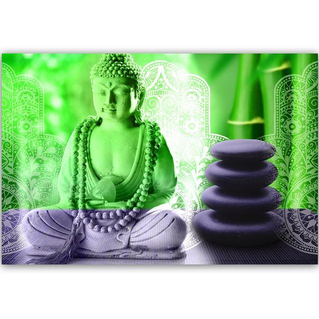 'Buddha Zen Spa 1' - Wrapped Canvas Graphic Art Print World Menagerie Size: 80cm H x 120cm W on Productcaster.