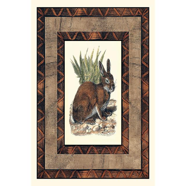 Rustic Rabbit - Wrapped Canvas Art Prints Brambly Cottage Size: 91cm H x 61cm W on Productcaster.