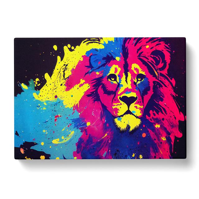 Lion Splash Vol.5 Abstract - Wrapped Canvas Graphic Art Latitude Vive Size: 50cm H x 76cm W x 3cm D on Productcaster.