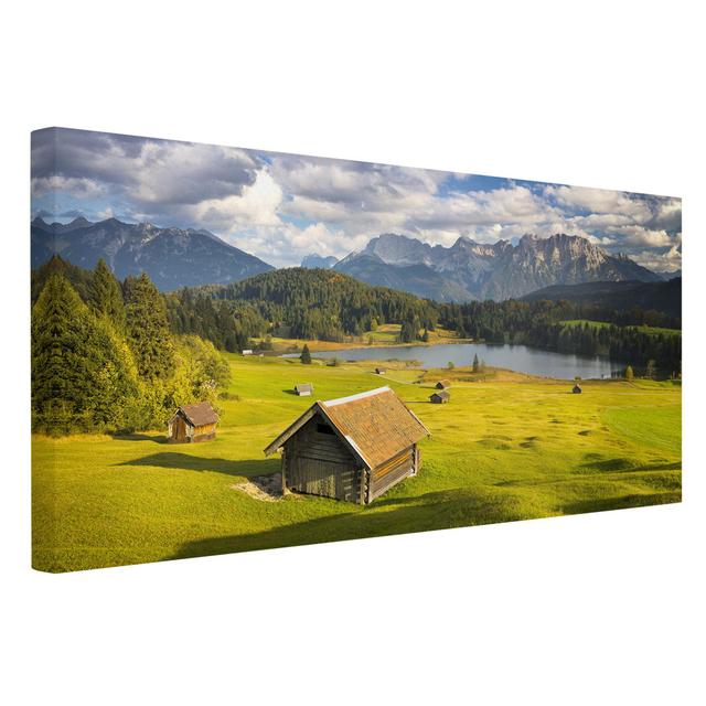 Geroldsee upper Bavaria - Wrapped Canvas Photograph Union Rustic Size: 50cm H x 100cm W, Format: Canvas 260g/m² on Productcaster.