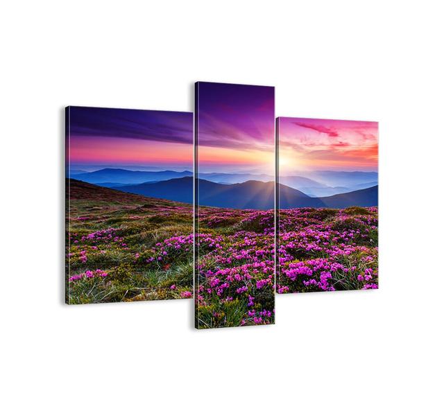 'Herbs Smelled of Fresh Bunches of Niw' - 3 Piece Unframed Photograph Print Set on Canvas Ebern Designs Size: 80cm H x 95cm W x 1.8cm D on Productcaster.