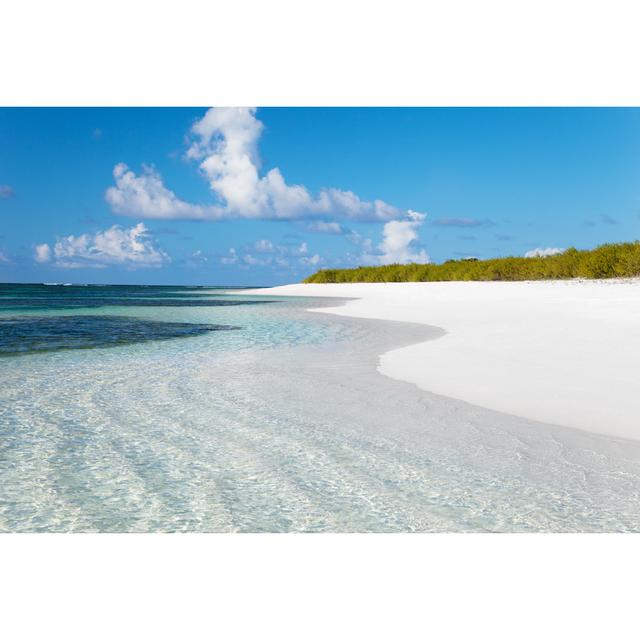 Unspoiled White Sand Beach In Anegada by Cdwheatley - No Frame Art Prints on Canvas Beachcrest Home Size: 81cm H x 122cm W on Productcaster.