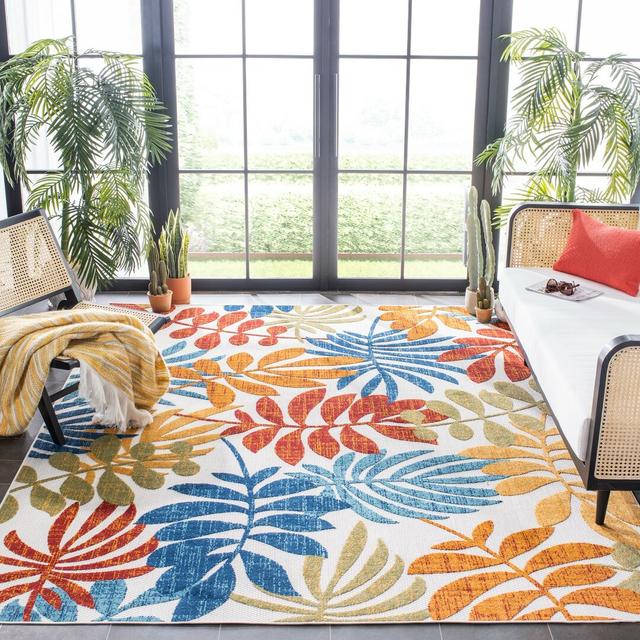 Anakin Creme/Red Indoor / Outdoor Rug Blue Elephant Rug Size: Rectangle 122 x 183cm on Productcaster.