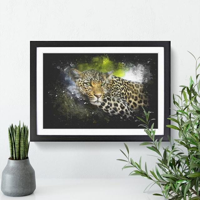 Leopard Vol.2 - Picture Frame Graphic Art East Urban Home Frame Option: Black Framed, Size: 48cm H x 65cm W x 2cm D on Productcaster.