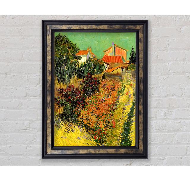 Van Gogh Garden Behind A House - Single Picture Frame Art Prints Bright Star Size: 84.1 cm H x 59.7cm W x 8cm D on Productcaster.