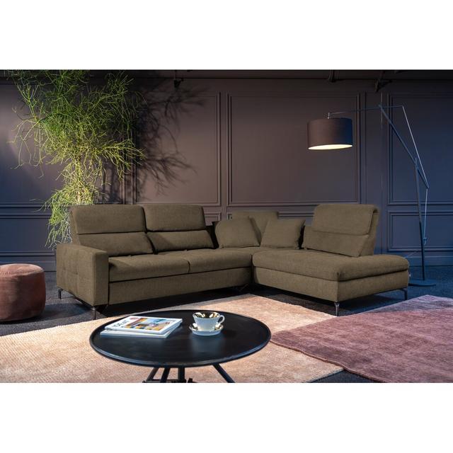 Ecksofa Louis Breite 260 cm ADA Trendline Polsterfarbe: Braun, Funktion: Mit Schlaffunktion, Ausrichtung: Links ausgerichtet on Productcaster.