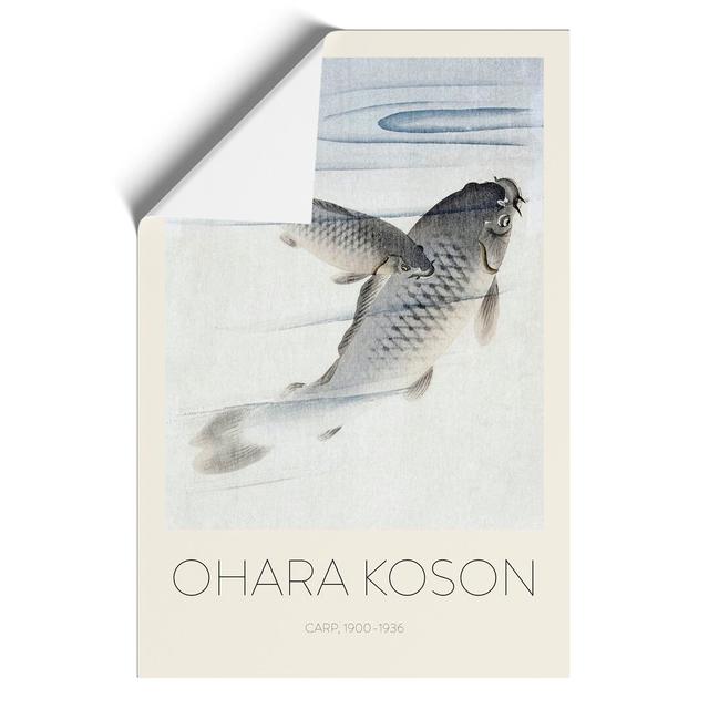 Pair Of Carps by Ohara Koson - No Frame Print East Urban Home Size: 42cm H x 30cm W x 0.1cm D on Productcaster.