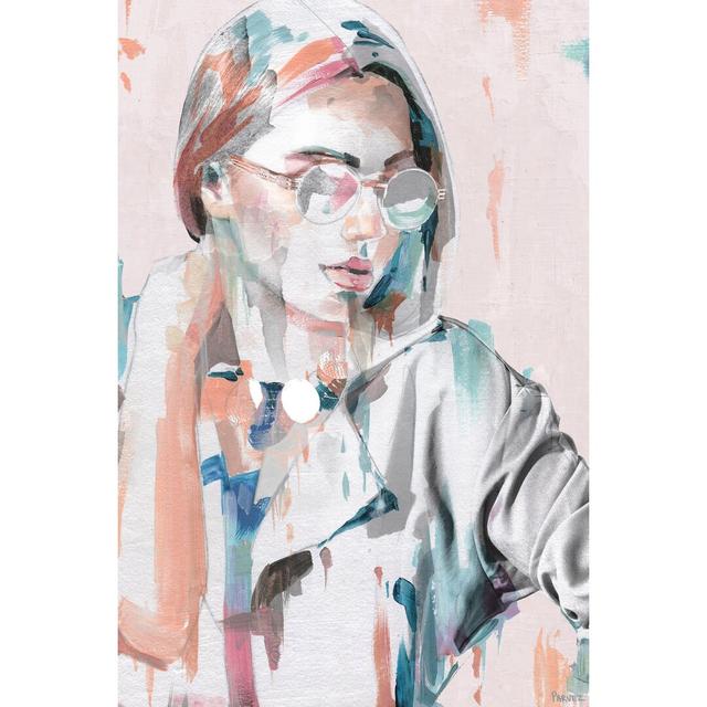 'Hipster Girl' by Parvez Taj Painting on Canvas East Urban Home Size: 91cm H x 61cm W on Productcaster.