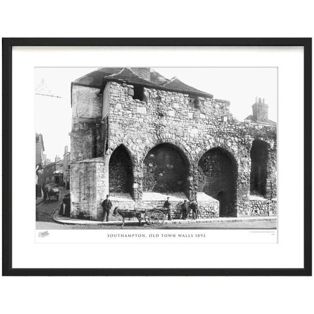 'Southampton, Old Town Walls 1892' by Francis Frith - Picture Frame Photograph Print on Paper The Francis Frith Collection Size: 28cm H x 36cm W x 2.3 on Productcaster.