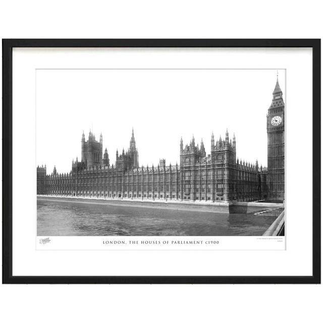 London, The Houses Of Parliament C1900 by Francis Frith - Single Picture Frame Print The Francis Frith Collection Size: 40cm H x 50cm W x 2.3cm D on Productcaster.