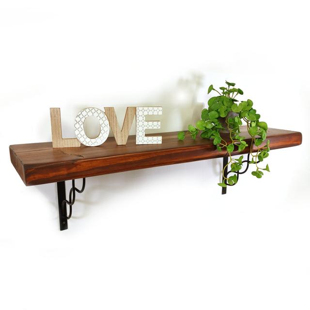 Latiasha Bracket Shelf Ebern Designs Size: 19 H x 220 W x 17.5 D cm on Productcaster.