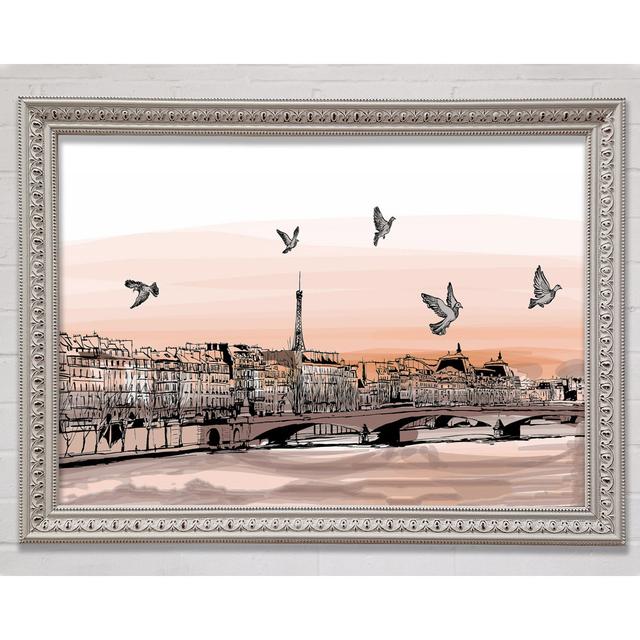 Eiffel Tower France 10 - Single Picture Frame Art Prints Bright Star Size: 42cm H x 59.7cm W x 3cm D on Productcaster.