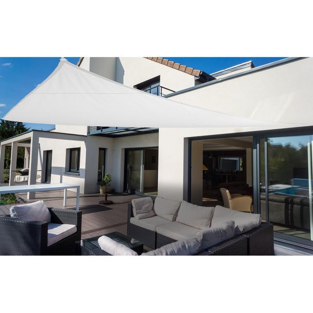 Concave Sun Shade Triangle 460cm Dakota Fields Colour: White on Productcaster.