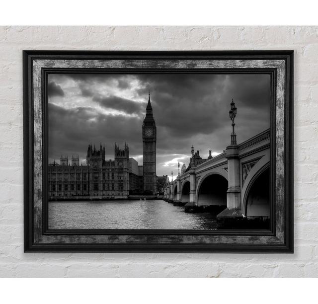 Westminster Black And White - Single Picture Frame Art Prints Bright Star Size: 42cm H x 59.7cm W x 8cm D on Productcaster.