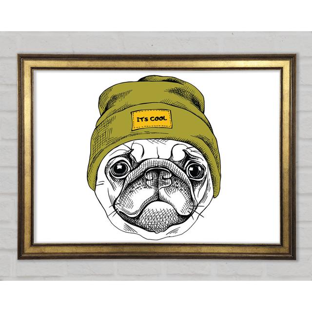 Pug Life Beanie - Print Happy Larry Size: 59.1cm H x 84.1cm W x 1.5cm D on Productcaster.