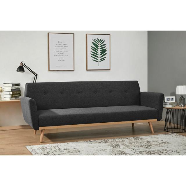 Schlafsofa Sol Isabelline Polsterfarbe: Schwarz on Productcaster.