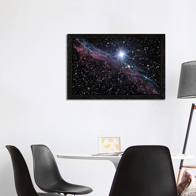 Veil Nebula by NASA - Wrapped Canvas Photograph Print Ebern Designs Format: Black Framed Canvas, Size: 66cm H x 102cm W x 4cm D on Productcaster.