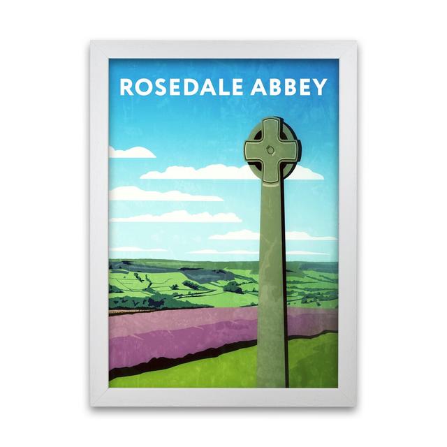 Rosedale Abbey by Richard O'Neill - Print 17 Stories Format: White Framed, Size: 42cm H x 29.7cm W x 3cm D on Productcaster.