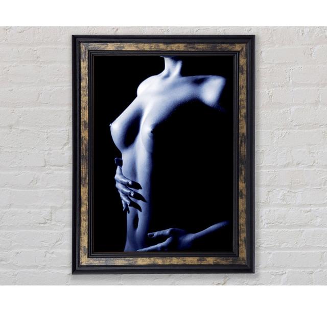 Female Torso Side Blue Framed Print Bright Star Size: 42cm H x 59.7cm W on Productcaster.