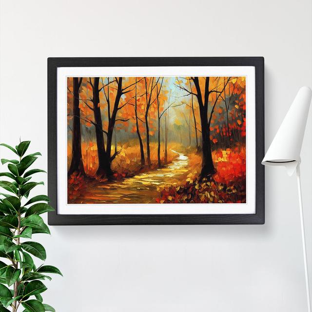 Amazing Autumn Forest Vol.5 - Picture Frame Painting Marlow Home Co. Size: 46cm H x 64cm W x 2cm D, Frame Colour: Black on Productcaster.