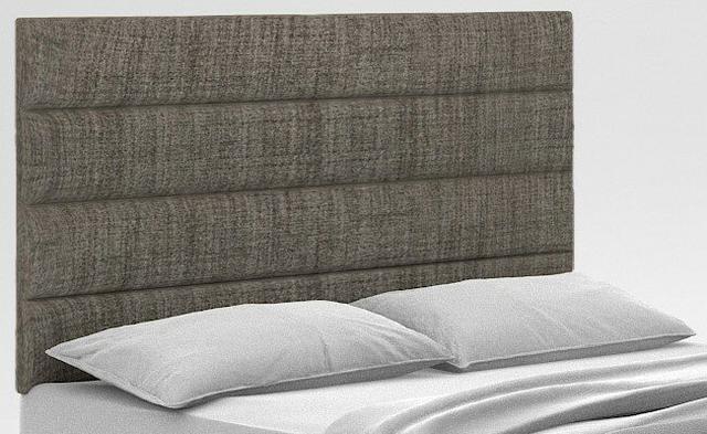 Eloise Upholstered Headboard Zipcode Design Upholstery: Wool Grey, Size: Double (4'6) on Productcaster.