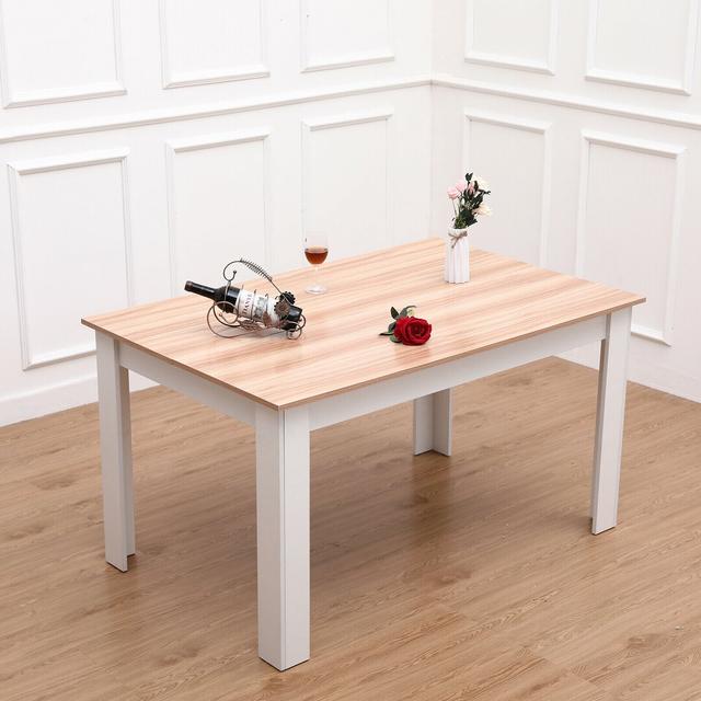 Modern solid wooden dining table pine oak & white kitchen home furniture 17 Stories on Productcaster.