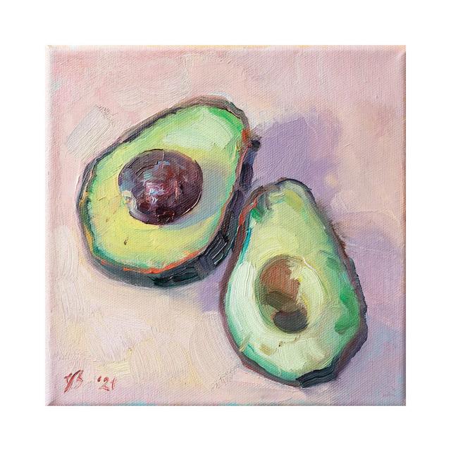 Avocado by Katharina Valeeva - Wrapped Canvas Painting Brambly Cottage Size: 45.72cm H x 45.72cm W x 3.81cm D on Productcaster.