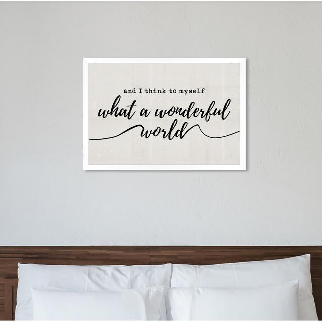 A Wonderful Life - Print East Urban Home Format: White Framed, Size: 81cm H x 119cm W x 1cm D on Productcaster.