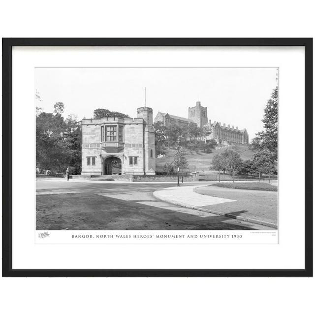 Bangor, North Wales Heroes Monument And University 1930 - Single Picture Frame Print The Francis Frith Collection Size: 60cm H x 80cm W x 2.3cm D on Productcaster.