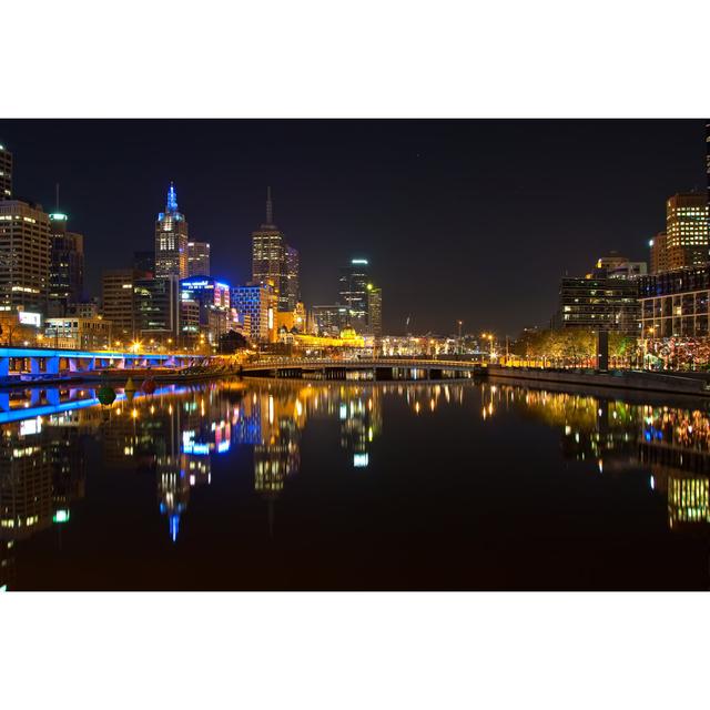 Maceyn Melbourne at Night by sborisov - Wrapped Canvas Photograph 17 Stories Size: 20cm H x 30cm W x 3.8cm D on Productcaster.